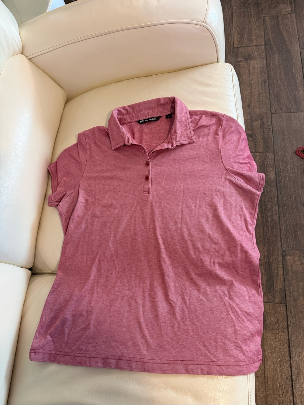 Travis Mathew Heathered Rose Polo